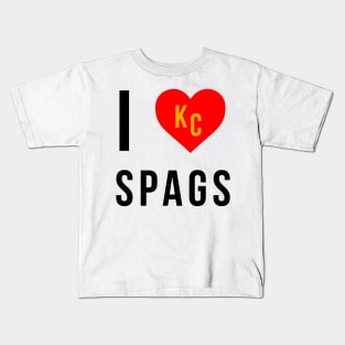 I love Spags Kansas City Chiefs Superbowl Champions Kids T-Shirt